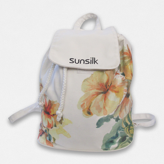 Balo vải dây rút in hoa Sunsilk