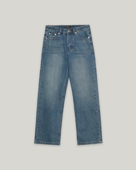 Quần jeans dài ống rộng